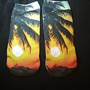 NEW - Ankle Socks - Palm Trees